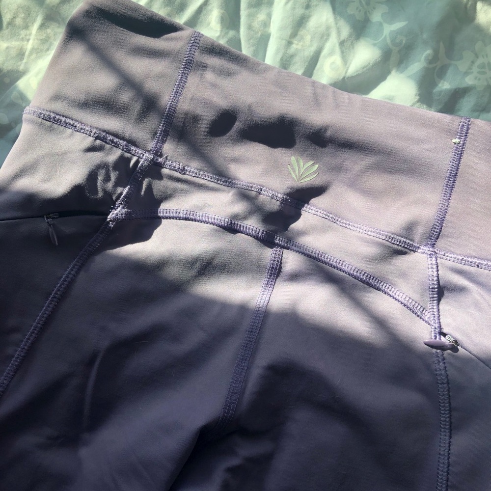 high rise purple leggings